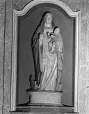 Statue (petite nature, d'applique) : Vierge à l'Enfant, église paroissiale Saint-Primel (Primelin)