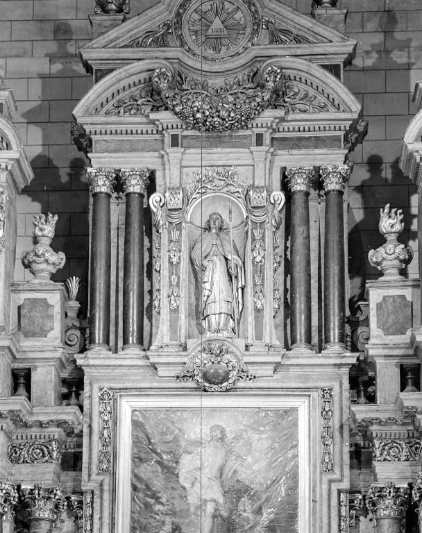 Statue (5, d'applique, petite nature) : Vierge à l'Enfant, sainte Anne, saint Joseph, saint Gildas, sainte Marguerite, église paroissiale Saint-Gildas (Auray)