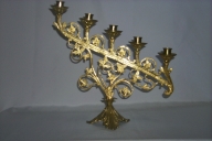 Paire 5 de chandeliers d'autel