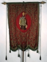 Bannière de procession paroissiale : saint Léger (?), saint Pierre