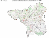Les moulins de la commune de Scrignac