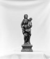 Statue (statuette) : Vierge à l'Enfant, église paroissiale Saint-Séverin (Saint-Ségal)