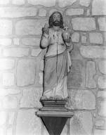 Statue (petite nature) : Christ juge, chapelle Saint-Sauveur, Saint-Nicolas (Arzon)