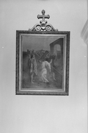 Tableaux (14) : chemin de croix, prieuré de bénédictins, église paroissiale Saint-Jean-Baptiste (Ercé-en-Lamée)