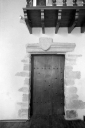 Porte de la sacristie, église paroissiale Saint-Pierre (Dompierre-du-Chemin fusionnée en Luitré-Dompierre en 2019)