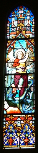 Les verrières de l'église Saint-Pierre et Saint-Paul (Planguenoual fusionnée en Lamballe-Armor en 2019)