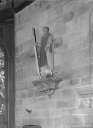 Statue : Saint Modet, église paroissiale Saint-Pierre, Saint-Paul (Poullaouen)