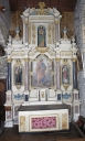 Retable latéral sud et tabernacle
