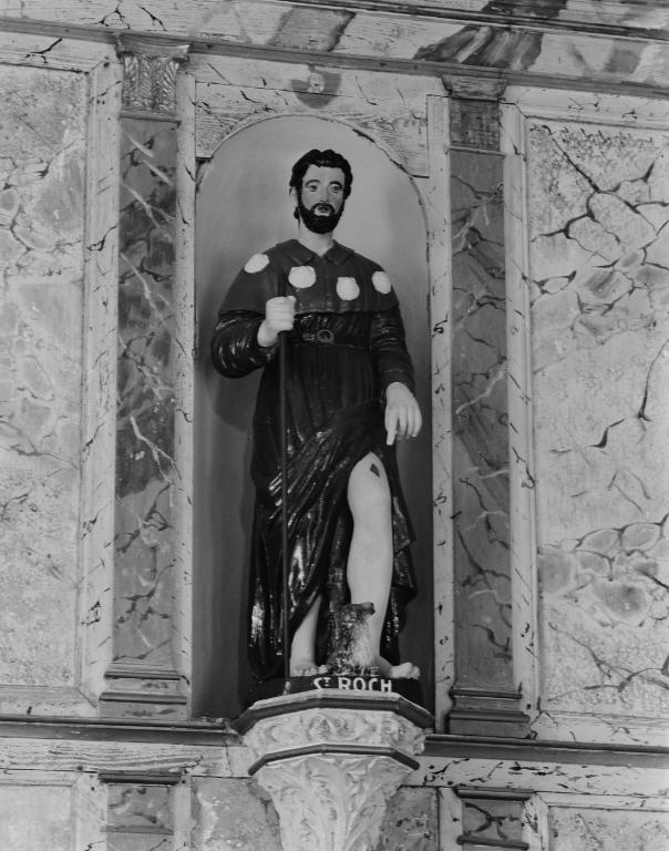 Statue (d'applique) : saint Roch, chapelle Notre-Dame-du-Bon-Voyage (Séné)