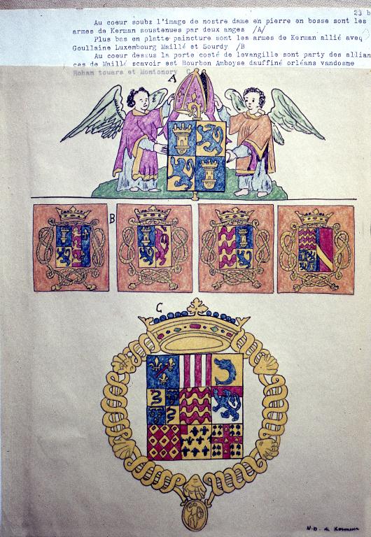 Le décor peint et sculpté du château de Maillé (Plounévez-Lochrist)