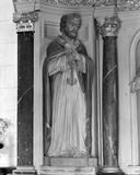 Statues (2) (petite nature) : Saint Pierre, Saint Jean Baptiste, église paroissiale Saint-Melaine (Cornillé)