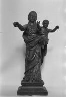 Statue (statuette, d'applique) : Vierge à l'Enfant, église paroissiale Sainte-Brigitte (Sainte-Brigitte)