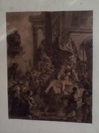 Estampe : Entrée d'un empereur romain dans une ville