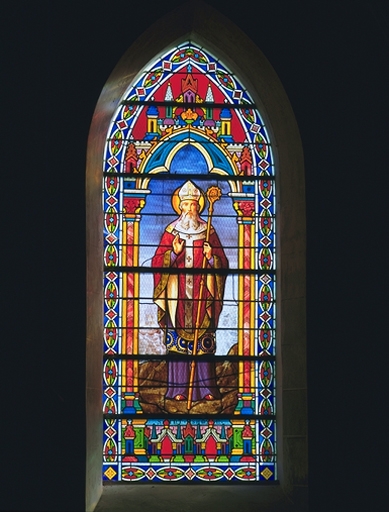 Verrière de la baie 6 (verrière à personnages) : saint Samson