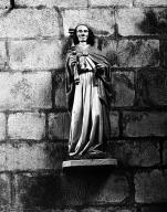 Groupe sculpté (d'applique, petite nature) : Annonciation, cathédrale de Saint-Paul-Aurélien (Saint-Pol-de-Léon)