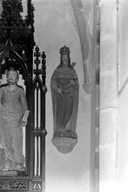 Statue (petite nature, d'applique) : saint Louis, église paroissiale Saint-Maudez (Duault)