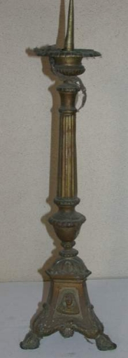 Série de 6 chandeliers d'autel