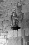 Statue (2, statuette, d'applique, en pendant) : anges orants, église paroissiale Saint-Claude (Rostrenen)