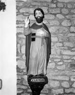Statue (petite nature, d'applique) : saint Léonard, chapelle Saint-Léonard (Theix fusionnée en Theix-Noyalo en 2016)