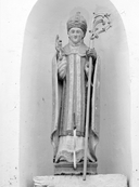 Statue (d'applique, petite nature) : saint Corentin, chapelle Saint-Corentin (Neulliac)