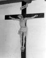 Croix : Christ en croix, chapelle Saint-Conogan (Beuzec-Cap-Sizun)
