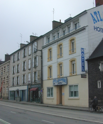 Immeuble, actuellement hôtel de voyageurs, dit Hôtel Atlantic, 31 boulevard de Beaumont (Rennes)