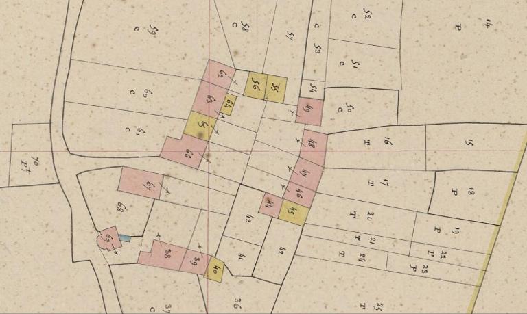 Les maisons et les fermes sur la commune de Saint-Gravé
