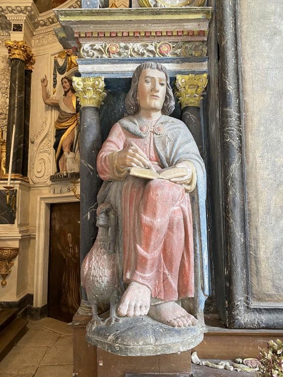 Statue : Saint Jean, chapelle Saint-Golven, le Vieux-Bourg (Taupont)