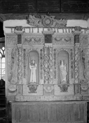 Retables (2), gradins d'autel (2) (retable architecturé à niche), chapelle Saint-Antoine (Guiscriff)