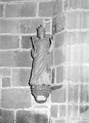 Statue (petite nature) : saint Louis, chapelle Saint Sébastien (Le Faouët)