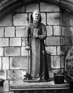 Statue (d'applique, petite nature) : saint Antoine, cathédrale de Saint-Paul-Aurélien (Saint-Pol-de-Léon)