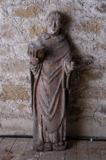 Statue de saint moine