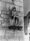 Statue (d'applique) : Vierge de Pitié, église paroissiale Saint-Nicodème (Saint-Nicodème)
