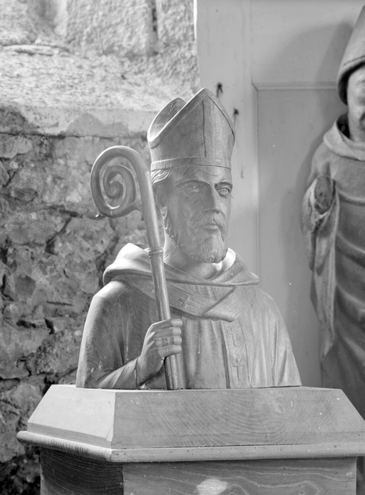 Buste (buste de procession) : saint Molvan, chapelle Saint-Molvan (Cléguérec)