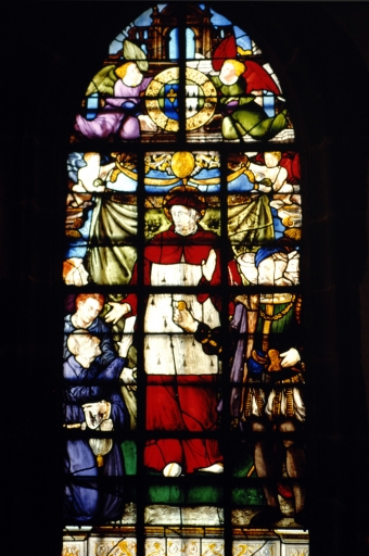 Verrière (verrière figurée) : saint Yves de Tréguier (baie 6)