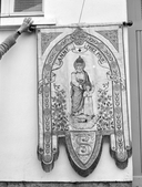 Bannière de procession : sainte Anne et la Vierge, l'Immaculée Conception, chapelle de la Trinité (Cléguérec)