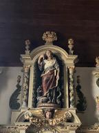 Statue : Sainte Marguerite d'Antioche, église Saint-Pierre (Lanouée fusionnée en Forges de Lanouée en 2019)