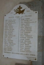 Tableau commémoratif des morts de la guerre 1914-1918