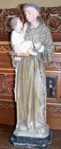 Statuette : Saint Antoine de Padoue et l'Enfant
