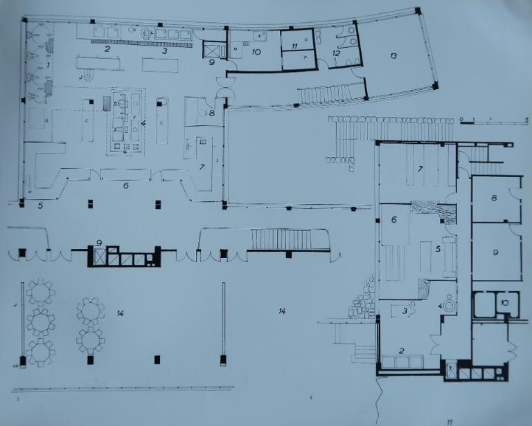 Les bâtiments de l'internat de 1958, du Lycée Auguste Brizeux, 6 rue Bourg-les-Bourgs (Quimper)