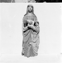 Groupe sculpté (petite nature, d'applique) : Education de la vierge (1), chapelle Sainte-Anne-la-Palud (Plonévez-Porzay)