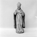 Statuette 3 : évêque, chapelle Saint-Aubin, Lanvaïdic (Port-Launay)