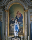Tableau (tableau d'autel) : Don du Rosaire à saint Dominique