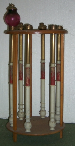 Porte-cierge de procession ; ensemble de 6 lanternes de procession