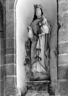 Statue (d'applique, petite nature) : Vierge à l'Enfant dite Notre-Dame de Kerluan, chapelle Notre-Dame, Kerluan (Châteaulin)