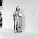 Statue (d'applique, demi-nature) : saint Jean-Baptiste dit saint Yann Bihan, chapelle Saint-Jean (Saint-Nic)