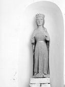 Statue (d'applique, petite nature) : sainte non identifiée (3), chapelle Saint-Corentin (Neulliac)
