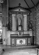 Autels (2), tabernacles (2), retables (2), gradins d'autel (2) (autel secondaire, retable architecturé à niche), église paroissiale Saint-Collodan (Plogoff)