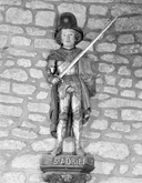 Statue (d'applique, petite nature) : saint Adrien, église paroissiale Saint-Pierre-es-Liens (Plescop)