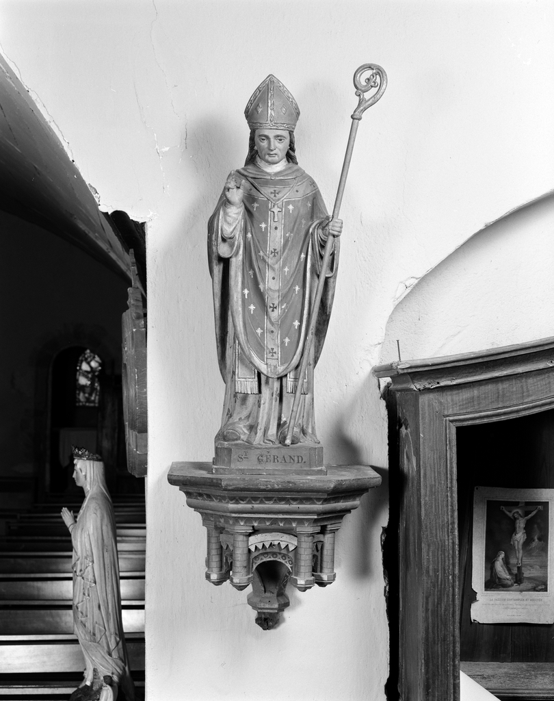Statue (petite nature) : saint Gérand (n° 2), église paroissiale Saint-Gérand (Cléguer)